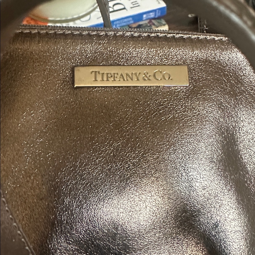 Tiffany & Co. Metallic Brown women’s reversible tote.